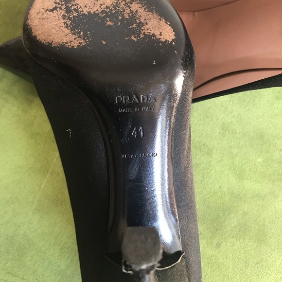 PRADA Croc cap toe satin pumps - Size 41 - Picture 14 of 14